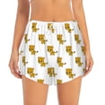 thumbnail image 1 of Haiem Leopard Print Women's 2 in 1 Running Shorts - Lightweight Athletic Workout Gym Yoga Breathable Sports Shorts Liner with Phone Pockets-XX-Large, 1 of 9