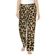 thumbnail image 1 of Haiem Leopard Print Women's Pajama Pants Ultra Lightweight Pjs Bottoms Sleepwear Bottom Pants With Pocket Drawstring-XX-Large, 1 of 9