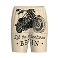thumbnail image 1 of Haiem Let The Adventure Begin Men's Pajama Short with Soft Woven Cotton Elastic Waistband Sleep Short-4X-Large, 1 of 9