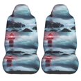 thumbnail image 1 of Haiem Lighthouse in a Stormy Sea Printed Car Seat Covers Set of 2, Universal Fit Car Seat Covers,Protective Seat Covers,Comfortable Car Seat Covers, Easy Installation Seat Covers, Vehicle Seat Covers, 1 of 9