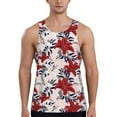 thumbnail image 1 of Haiem Lilies Flowers Men Workout Tank Top Gym Bodybuilding Sleeveless Muscle T Shirts Athletic Tank Breathable Workout Shirt-X-Large, 1 of 9