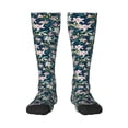 thumbnail image 1 of Haiem Lilies Flowers Socks, Funny Novelty Crazy Design Cotton Socks Sports Socks Knee High Socks For Men, Women,1Pairs - Gift For Working Friends, 1 of 8