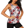 thumbnail image 1 of Haiem Lilies Flowers Workout Tank Tops for Women, Athletic Sports Slim-Fit Tank Tops, Compression Sleeveless Dry Fit Shirts,Athletic Shirt-X-Large, 1 of 9