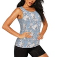 thumbnail image 1 of Haiem Lily Flower Workout Tank Tops for Women, Athletic Sports Slim-Fit Tank Tops, Compression Sleeveless Dry Fit Shirts,Athletic Shirt-Medium, 1 of 9