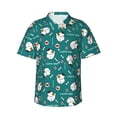 thumbnail image 1 of Haiem Love Dog Printed Hawaiian Shirt for Men - Men’s Casual Beach Summer Shirts - Stretch Fabric with Modern Fit-Large, 1 of 9