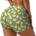 thumbnail image 1 of Haiem Lovely Chickens No Front Seam Biker Shorts for Women Yoga Workout Gym Bike Shorts with Tummy Control Moisture-Wicking-, 1 of 9