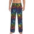 thumbnail image 1 of Haiem Magical Mushrooms and Flowers Men's Pajama Pants Ultra Lightweight Pjs Bottoms Sleepwear Bottom Pants with Pocket Drawstring-Medium, 1 of 9