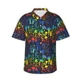 thumbnail image 1 of Haiem Magical Mushrooms and Flowers Printed Hawaiian Shirt for Men - Men’s Casual Beach Summer Shirts - Stretch Fabric with Modern Fit-Small, 1 of 7