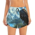 thumbnail image 1 of Haiem Majestic Eagle Over Castle Women's 2 in 1 Running Shorts - Lightweight Athletic Workout Gym Yoga Breathable Sports Shorts Liner with Phone Pockets-Small, 1 of 9