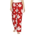 thumbnail image 1 of Haiem Maple Leaves Women's Pajama Pants Ultra Lightweight Pjs Bottoms Sleepwear Bottom Pants With Pocket Drawstring-Small, 1 of 9