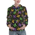 thumbnail image 1 of Haiem Mardi Gras Carnival4 for Women's Fashion Hoodies & Sweatshirts with Kangaroo Pocket,Hooded Sweatshirt with Eye-catching Drawstrings-XX-Large, 1 of 7