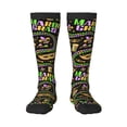 thumbnail image 1 of Haiem Mardi Gras3 Socks, Funny Novelty Crazy Design Cotton Socks Sports Socks Knee High Socks For Men, Women,1Pairs - Gift For Working Friends, 1 of 9