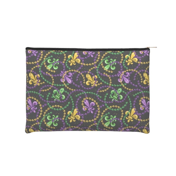 Haiem Mardi Gras6 Music Lover Merch Makeup Bag, Cosmetic Bag,Singer Fans Cosmetic Bag, Portable Stationary Storage Organizer, Travel Makeup Bag