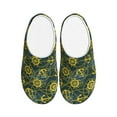 thumbnail image 1 of Haiem Marine Anchors And Compass Print Women's Fuzzy Memory Foam House Slipper Cozy Home Footwear Non-slip Winter Slippers-46/47, 1 of 7