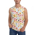 thumbnail image 1 of Haiem Men's Afternoon Tea Print Tank Tops Summer Sleeveless Cut Off Workout T-Shirts Fitness Vest Athletic Undershirts-X-Large, 1 of 8