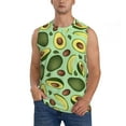 thumbnail image 1 of Haiem Men's Avocado With Seeds Print Tank Tops Summer Sleeveless Cut Off Workout T-Shirts Fitness Vest Athletic Undershirts-Small, 1 of 8