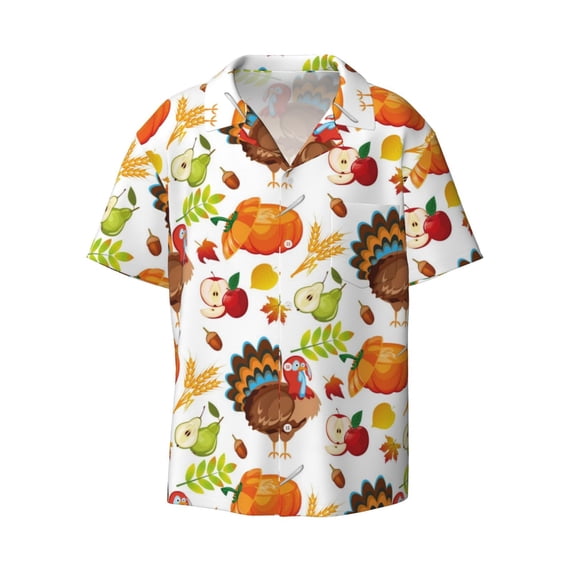 Haiem Men's Casual Shirts Short Sleeve Button Down Shirts Fashion Textured Summer Beach Shirt-3X-Large