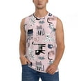 thumbnail image 1 of Haiem Men's Cat Print Tank Tops Summer Sleeveless Cut Off Workout T-Shirts Fitness Vest Athletic Undershirts-Small, 1 of 8