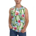 thumbnail image 1 of Haiem Men's Flowers and Cactus Print Tank Tops Summer Sleeveless Cut Off Workout T-Shirts Fitness Vest Athletic Undershirts-Medium, 1 of 8