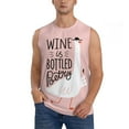 thumbnail image 1 of Haiem Men's Goose Holding Wineglass with Red Wine Print Tank Tops Summer Sleeveless Cut Off Workout T-Shirts Fitness Vest Athletic Undershirts-XX-Large, 1 of 8