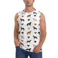 thumbnail image 1 of Haiem Men's Labrador Retriever Dog Print Tank Tops Summer Sleeveless Cut Off Workout T-Shirts Fitness Vest Athletic Undershirts-X-Large, 1 of 8