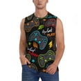 thumbnail image 1 of Haiem Men's Play Game3 Print Tank Tops Summer Sleeveless Cut Off Workout T-Shirts Fitness Vest Athletic Undershirts-Medium, 1 of 8