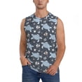 thumbnail image 1 of Haiem Men's Turtle Print Tank Tops Summer Sleeveless Cut Off Workout T-Shirts Fitness Vest Athletic Undershirts-3X-Large, 1 of 8