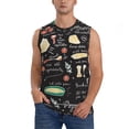 thumbnail image 1 of Haiem Men's Vegetable Quiche Print Tank Tops Summer Sleeveless Cut Off Workout T-Shirts Fitness Vest Athletic Undershirts-Large, 1 of 8