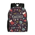 thumbnail image 1 of Haiem Merry Christmas Backpack - Stylish and Durable 15-inch Laptop Backpack with Waterproof Oxford Fabric, 1 of 8