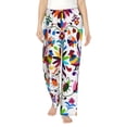 thumbnail image 1 of Haiem Mexican Bright Style Women's Pajama Pants Ultra Lightweight Pjs Bottoms Sleepwear Bottom Pants With Pocket Drawstring-Large, 1 of 9