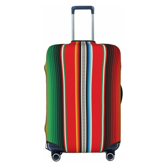 Haiem Mexican Serape Blanket Stripes Luggage Cover,Durable, Washable Suitcase Protector With Anti-Scratch Technology - Keep Your Luggage Looking New X-Large