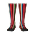 thumbnail image 1 of Haiem Mexican Serape Blanket Stripes Socks, Funny Novelty Crazy Design Cotton Socks Sports Socks Knee High Socks For Men, Women,1Pairs - Gift For Working Friends, 1 of 9