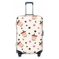 thumbnail image 1 of Haiem Milk Tea Luggage Cover Printed Suitcase Covers for Luggage Elastic Washable Suitcase Protector Fits 18-32 Inch Luggage-Medium, 1 of 9