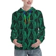 thumbnail image 1 of Haiem Mint Bird Feathers for Women's Fashion Hoodies & Sweatshirts with Kangaroo Pocket,Hooded Sweatshirt with Eye-catching Drawstrings-Large, 1 of 7