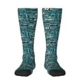 thumbnail image 1 of Haiem Modern Excavator Socks, Funny Novelty Crazy Design Cotton Socks Sports Socks Knee High Socks For Men, Women,1Pairs - Gift For Working Friends, 1 of 9