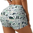 thumbnail image 1 of Haiem Modern Industry No Front Seam Biker Shorts for Women Yoga Workout Gym Bike Shorts with Tummy Control Moisture-Wicking-Large, 1 of 9
