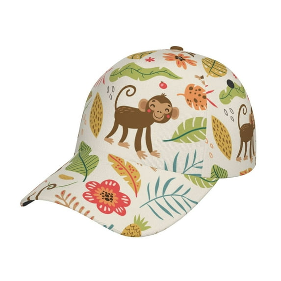 Haiem Monkeys in the Jungle Baseball Cap Dad Hat Cotton Soft Adjustable Fashion Hats for Men Women Unisex Style Headwear