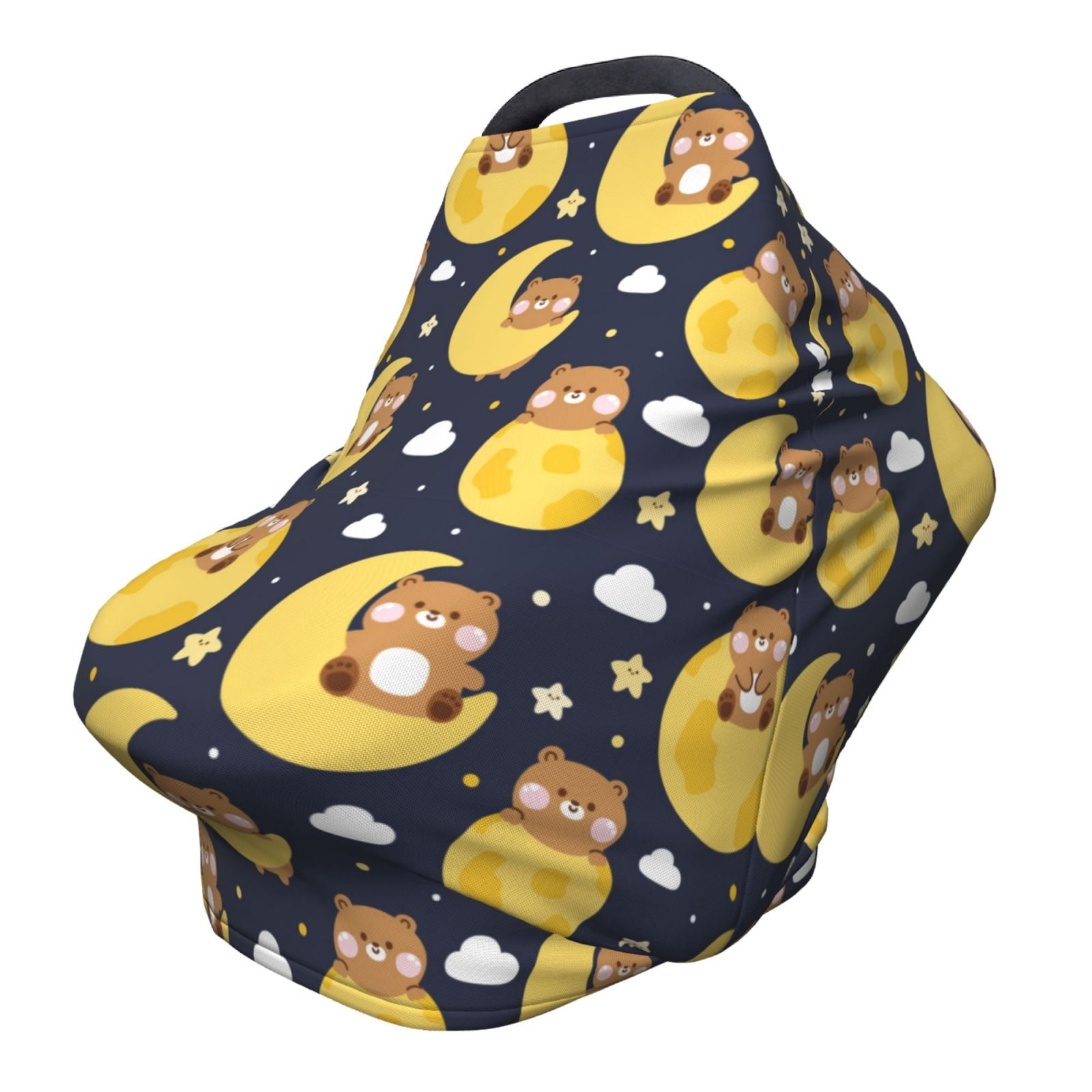 Coperta Allattamento QEDBOJE - Scialle Privacy In Cotone Con Borsa, Design Orso Per Neonati - Foto 9