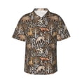thumbnail image 1 of Haiem Moose fox bear leaf tree Printed Hawaiian Shirt for Men - Men’s Casual Beach Summer Shirts - Stretch Fabric with Modern Fit-Small, 1 of 7