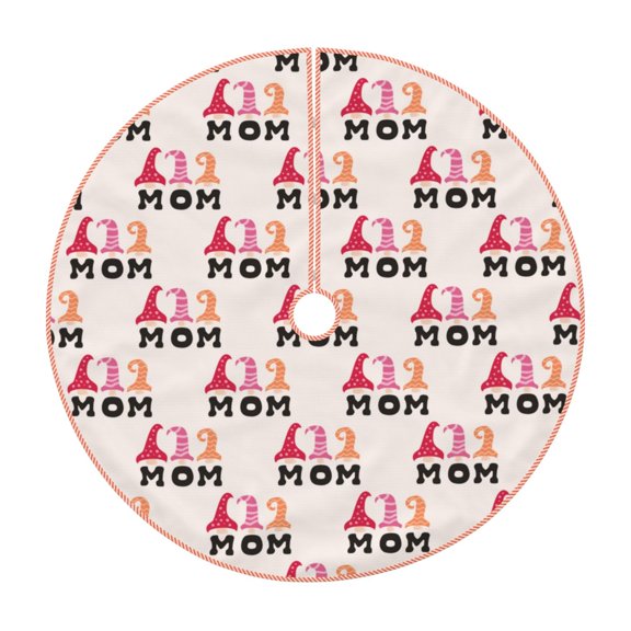 Haiem Mothers Day Pattern Christmas Tree Skirt Merry Christmas Party Christmas Tree Decoration,New Year Decorations-30"