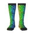 thumbnail image 1 of Haiem Multicolored Butterflies Socks, Funny Novelty Crazy Design Cotton Socks Sports Socks Knee High Socks For Men, Women,1Pairs - Gift For Working Friends, 1 of 9
