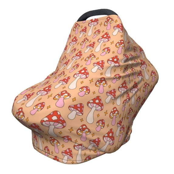 Haiem Mushroom Baby Nursing Cover & Nursing Poncho - Multi Use Cover for Baby Car Seat Canopy, Stroller Cover, 360°Full Privacy Breastfeeding Coverage