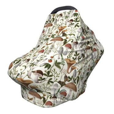 Haiem Mushroom Garnish Baby Nursing Cover & Nursing Poncho - Multi Use Cover for Baby Car Seat Canopy, Stroller Cover, 360°Full Privacy Breastfeeding Coverage
