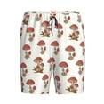 thumbnail image 1 of Haiem Mushroom Men's Pajama Short with Soft Woven Cotton Elastic Waistband Sleep Short-Medium, 1 of 9