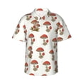 thumbnail image 1 of Haiem Mushroom Printed Hawaiian Shirt for Men - Men’s Casual Beach Summer Shirts - Stretch Fabric with Modern Fit-XX-Large, 1 of 9