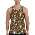 thumbnail image 1 of Haiem Mushrooms And Autumn Leaves Men Workout Tank Top Gym Bodybuilding Sleeveless Muscle T Shirts Athletic Tank Breathable Workout Shirt-Large, 1 of 8