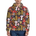 thumbnail image 1 of Haiem Mushrooms And Leaves Patterned Men's Hoodie with Kangaroo Pocket - Ideal Pullover Sweatshirt for Daily Wear, Travel, and Home-3X-Large, 1 of 7