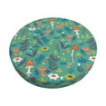 thumbnail image 1 of Haiem Mushrooms and Flowers Cushion Round Bar Chair Seat Cover Bar Chair Cushion Covers Elastic Washable Bar Chair Cover,Protects from Scratches and Stains-13 inch, 1 of 7