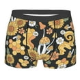 thumbnail image 1 of Haiem Mushrooms Honeycomb Men's Boxer Briefs, Every Day Comfort Stretch Cotton Moisture-Wicking Underwear-Medium, 1 of 9