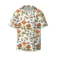 thumbnail image 1 of Haiem Mushrooms Men's Casual Shirts Short Sleeve Button Down Shirts Fashion Textured Summer Beach Shirt-3X-Large, 1 of 7